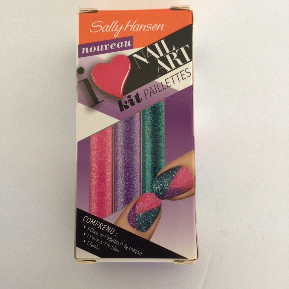 SALLY HANSEN NAIL ART GLITTER KIT NWT